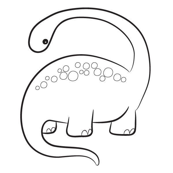 Diplodocus Coloring Page