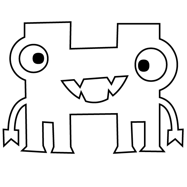 Download Monster Alphabet Coloring - Babadoodle