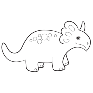 Triceratops Coloring Page