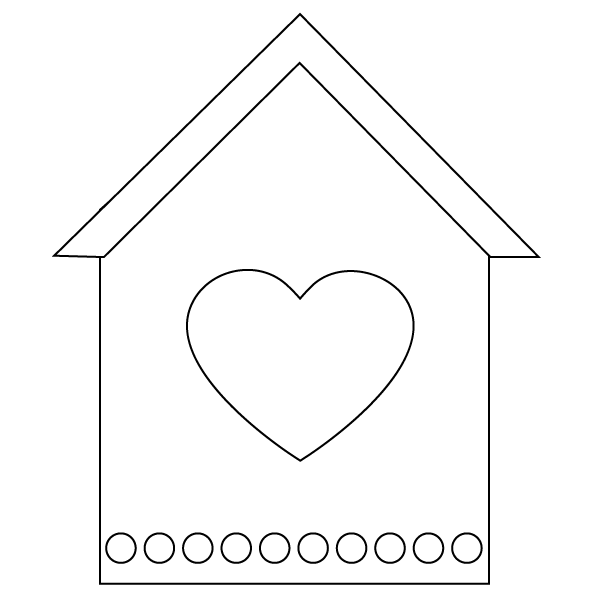 birdhouse coloring pages print