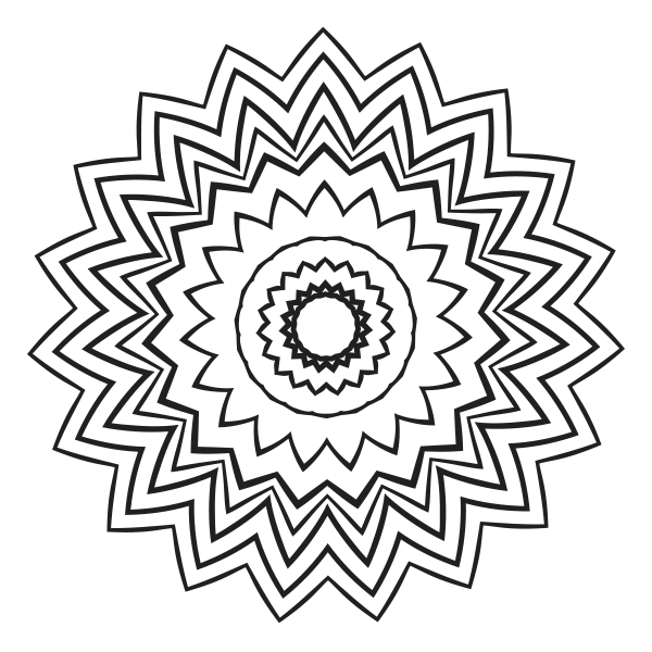 Mandala Coloring Page #2