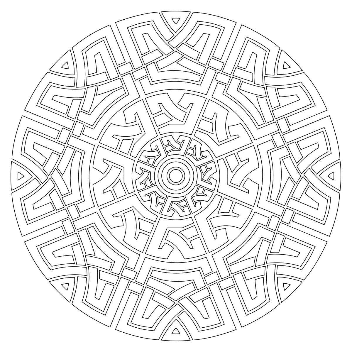 celtic mandalas to color