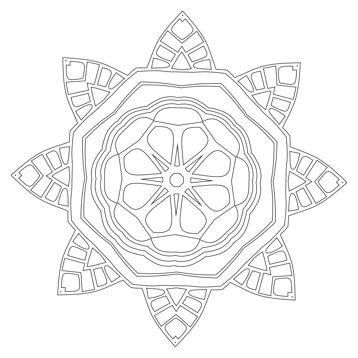 Mandala Coloring Page 48 Babadoodle