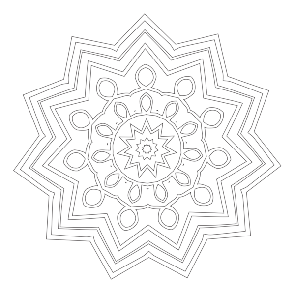 Mandala Coloring Page #55 – Babadoodle