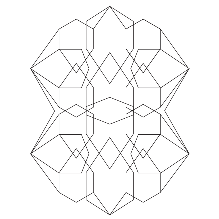 Geometric Abstract #3 Coloring Page