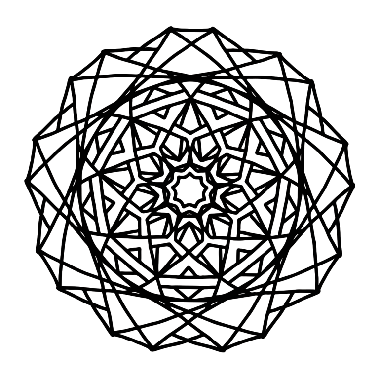 Geometric Mandala Coloring