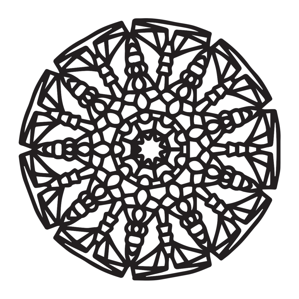 Modern Mandala Coloring Page Babadoodle - Riset