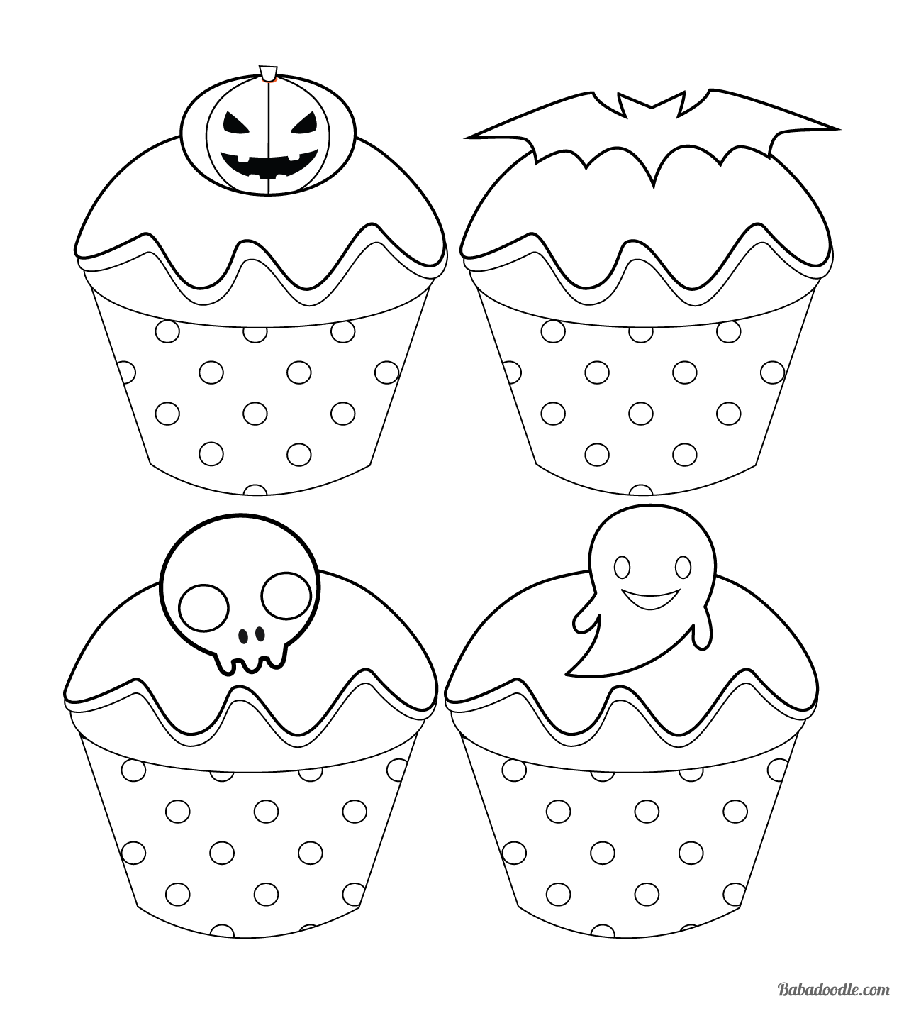 cute cupcake coloring pages printable